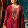 Varsha Fashion Mandarin Pashmina 4Pcs Suit Winter Set