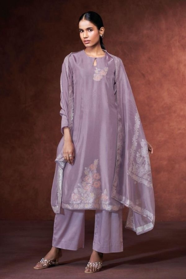 Ganga Fashion Phaevi S5035 Silk 5pcs Ladies Suit Catalog