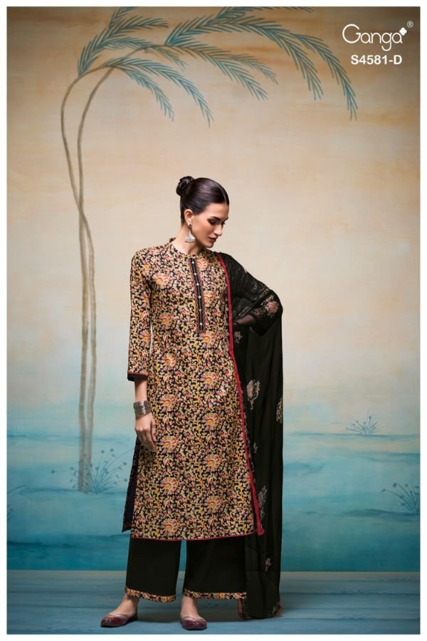 Ganga Fashion Ruby S4581 Premium Cotton 4pcs Suit Catalog