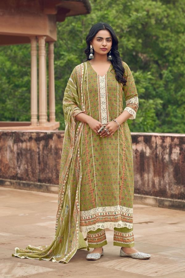 Jay Vijay Prints Karigari Tales Pure Mal Mal Cotton 6pcs Suit Catalog