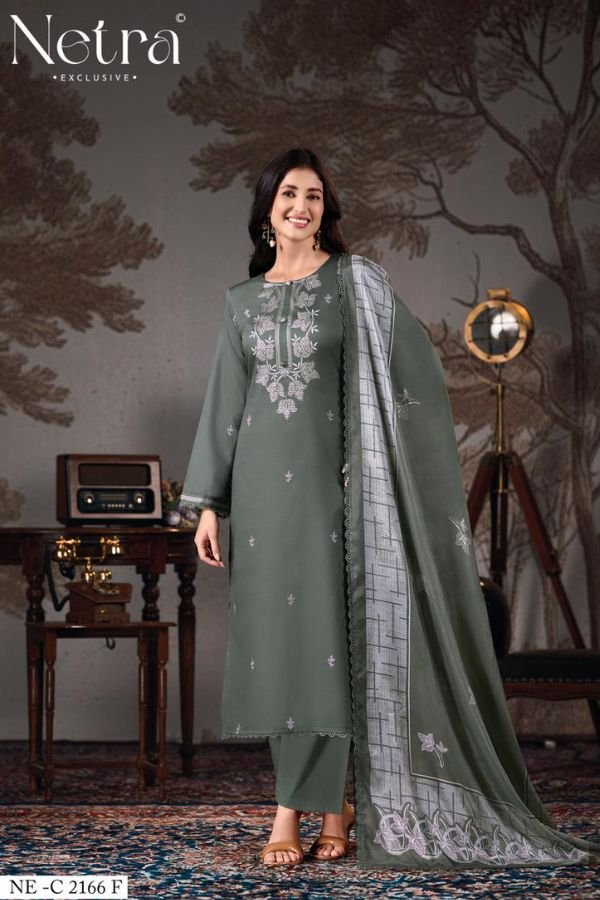 Netra Exclusive Gucci 10 Pure Cotton 6 Pcs Suit Catalog