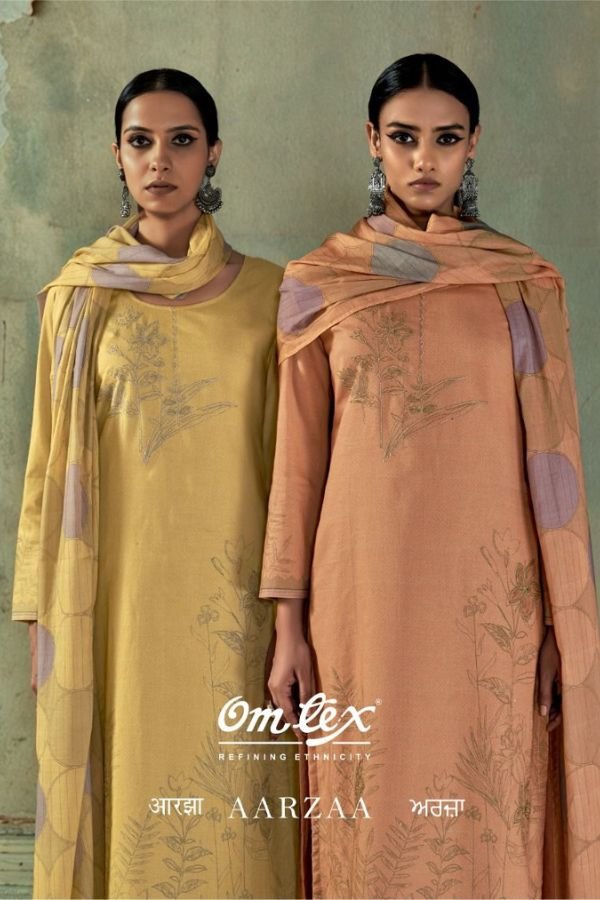 Omtex Aarzaa Premium Lawn Cotton Suit 3pcs Catalog