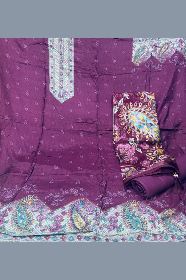Rupali Fashion Haseen Muslin 4pcs Suit Catalog Set