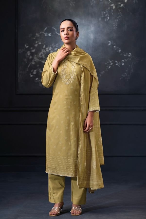 Ganga Fashion Lirien S4853 Premium Cotton 4pcs Suit Catalog
