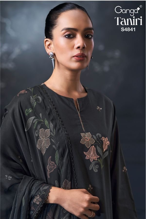 Ganga Fashion Taniri S4841 Premium Cotton 4pcs Suit Set