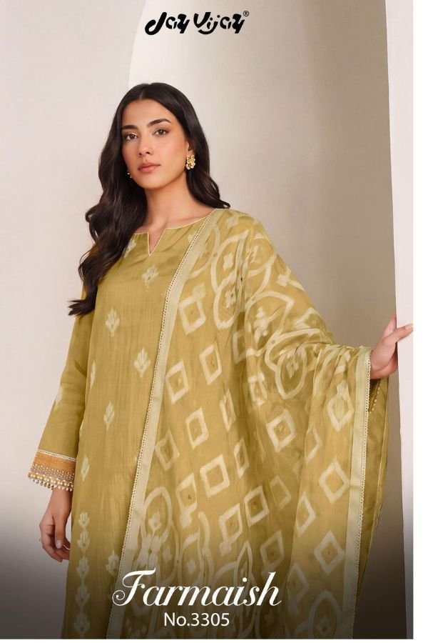 Jay Vijay Prints Farmaish Pure Mal Chanderi 4pcs Suit Set