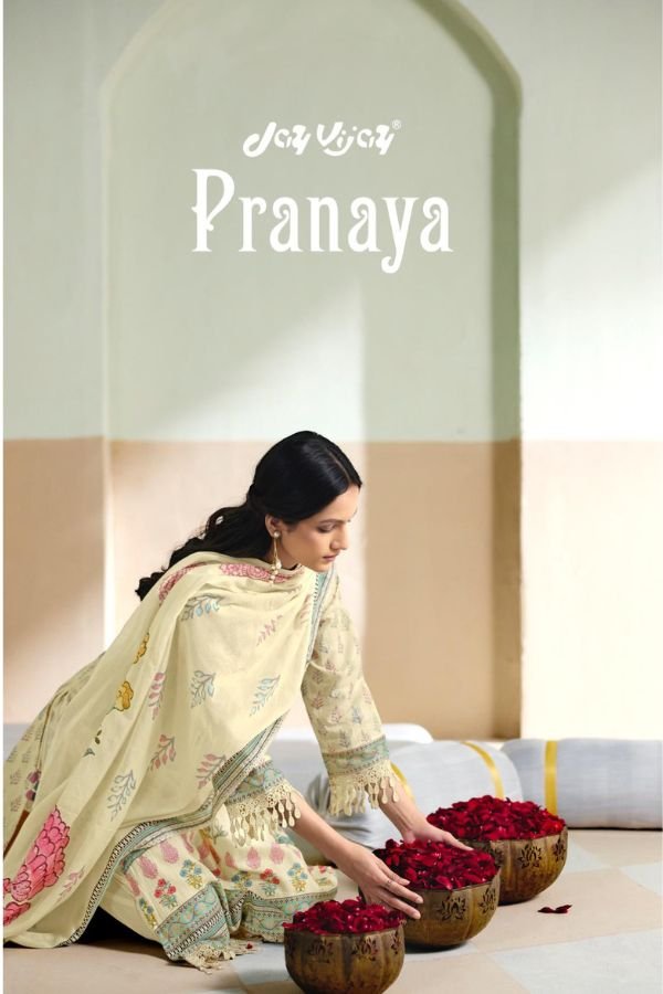 Jay Vijay Prints Pranaya Premium Cotton 6pcs Suit Set