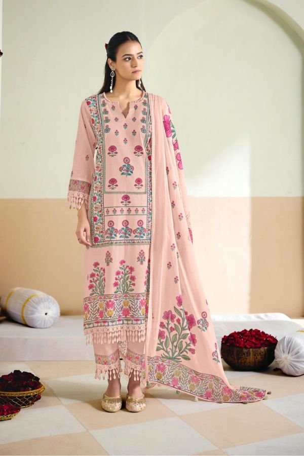 Jay Vijay Prints Pranaya Premium Cotton 6pcs Suit Set