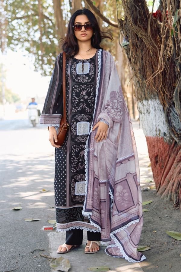 Kimora Fashion Bahaar Pure Cotton Lawn 4pcs Suits Set