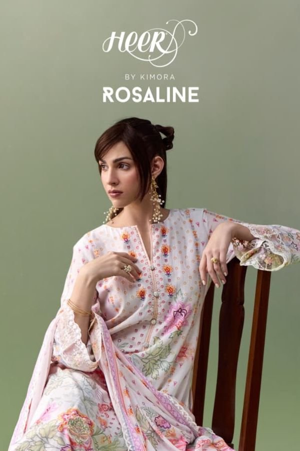 Kimora Fashion Heer Rosaline Pure Muslin 6pcs Suits Set