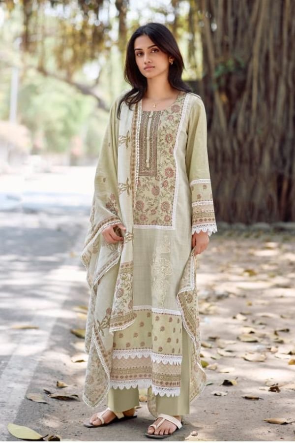 Kimora Fashion Lamhe Pure Cotton Lawn 4pcs Suits Set