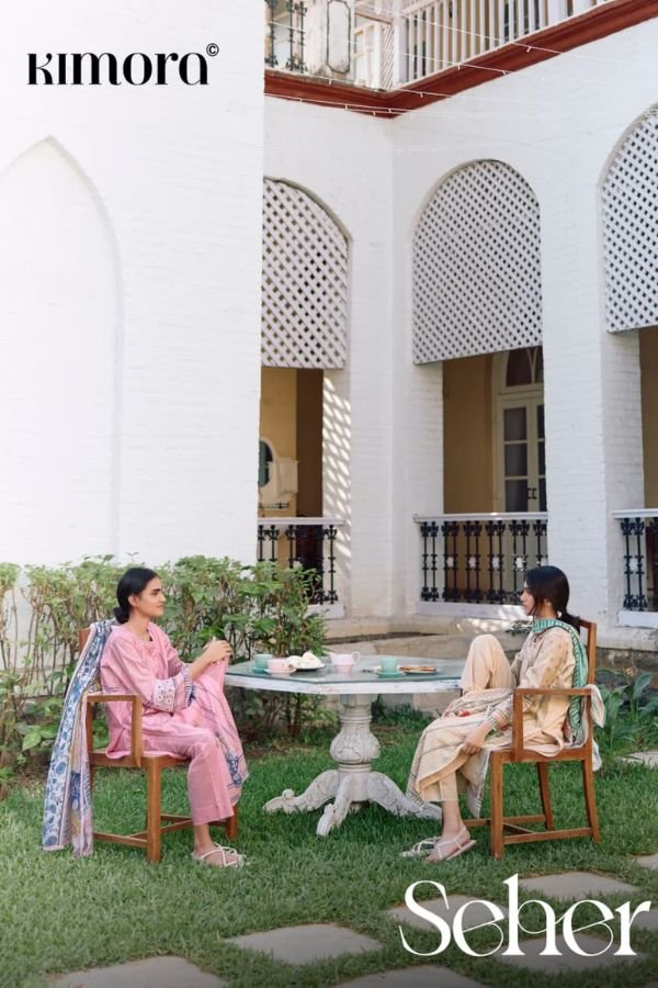 Kimora Fashion Seher Pure Cotton Lawn 4pcs Suits Set