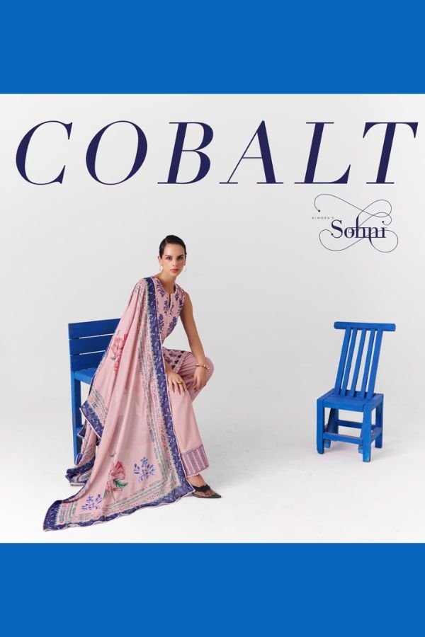 Kimora Fashion Sohni Cobalt Pure Cotton 4pcs Suits Set