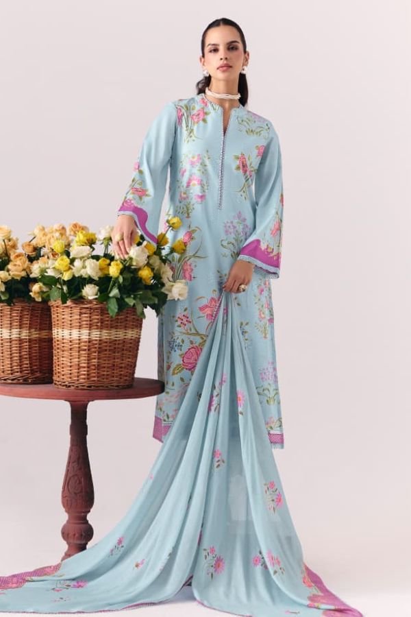 Kimora Fashion Sohni Coral Pure Cotton Lawn 4pcs Suits Set
