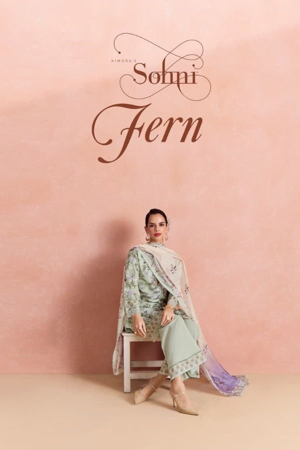 Kimora Fashion Sohni Fern Pure Cotton 4pcs Suits Set
