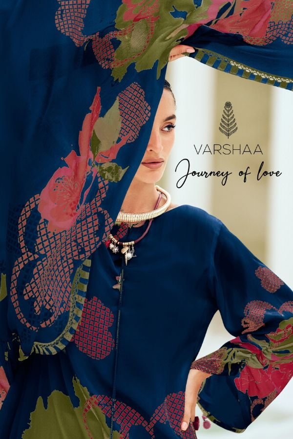 Varsha Fashion Journey of Love Muslin 4pcs Suits Catalog
