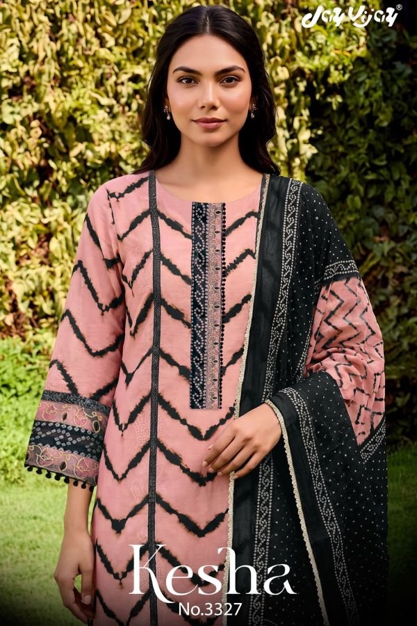 Jay Vijay Prints Kesha Premium Cotton 4pcs Suit Set
