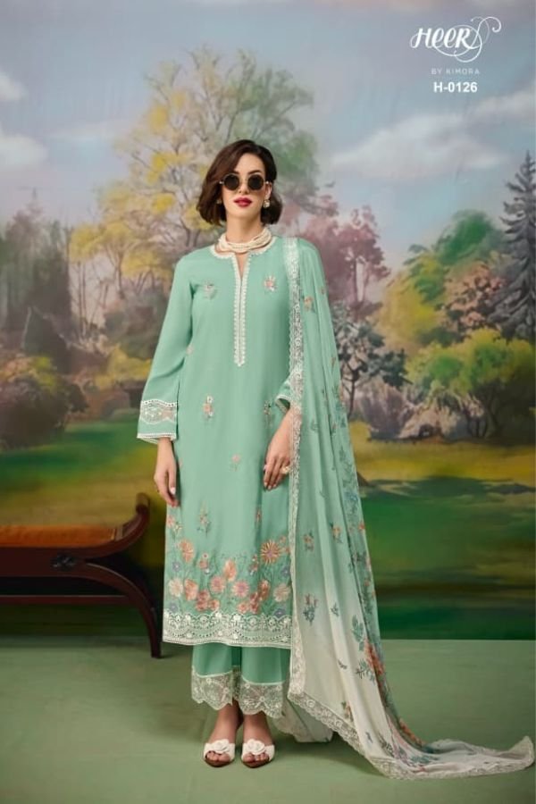 Kimora Fashion Heer Jaani Pure Muslin 6pcs Suits Set