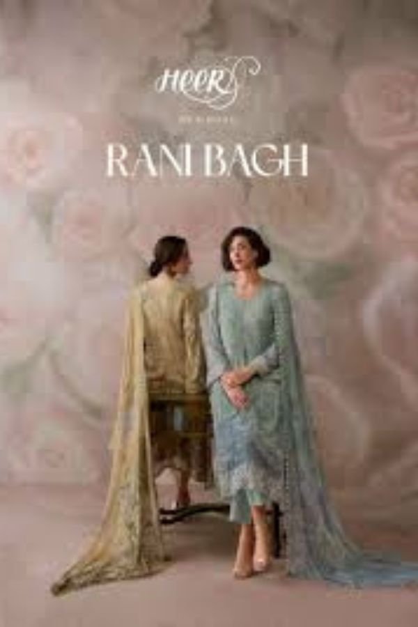 Kimora Fashion Heer Rani Bagh Pure Chinnon 6pcs Suits Set