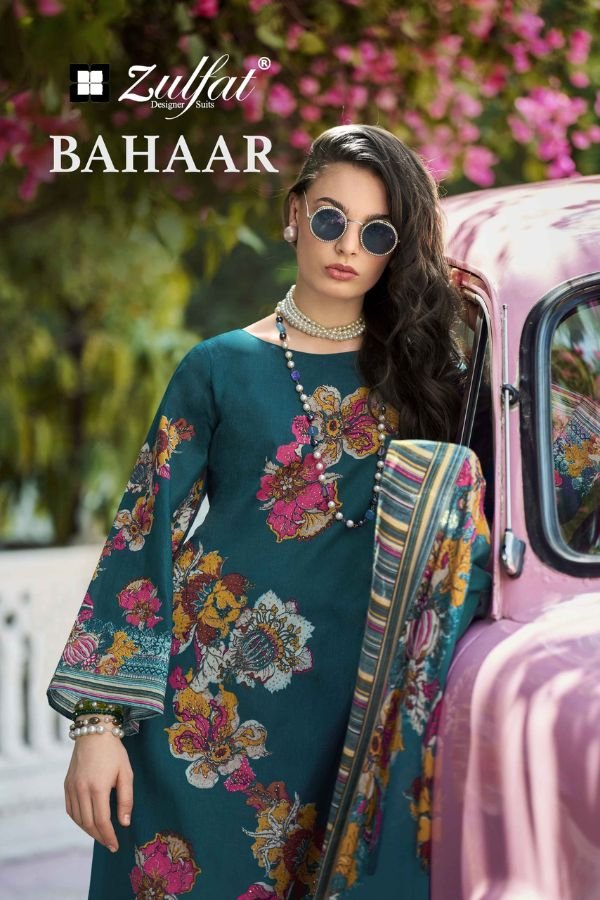 Zulfat Designer Suits Bahaar Pure Cotton 8Pcs Catalog
